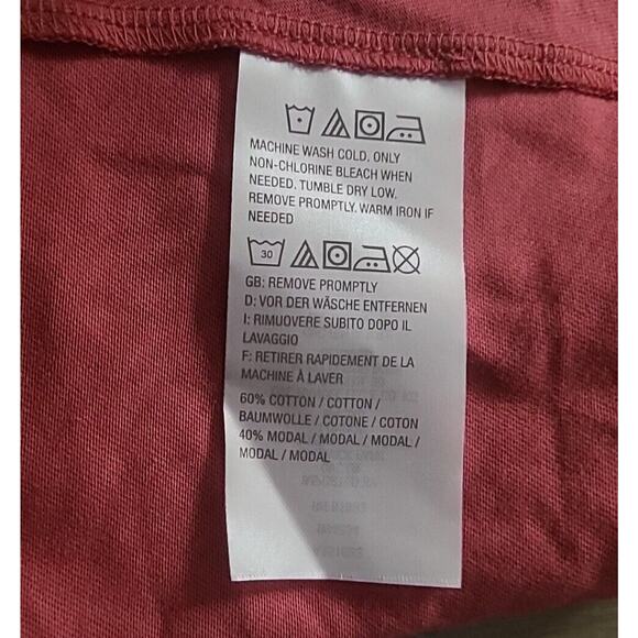 Logo Lori Goldstein XL The Cardi Cardigan Pink Open Drap Front Slouchy Pockets - Picture 4 of 5